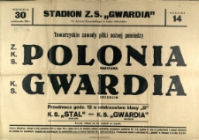 [Afisz. Inc.:] Towarzyskie zawody piłki nożnej