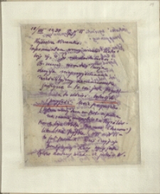 Listy Stanisława Ignacego Witkiewicza do żony Jadwigi z Unrugów Witkiewiczowej. List z 18.08.1930.