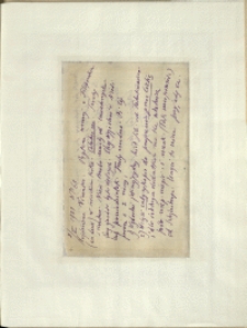 Listy Stanisława Ignacego Witkiewicza do żony Jadwigi z Unrugów Witkiewiczowej. List z 08.05.1931.