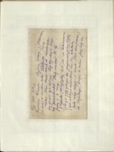 Listy Stanisława Ignacego Witkiewicza do żony Jadwigi z Unrugów Witkiewiczowej. List z 08.05.1931.