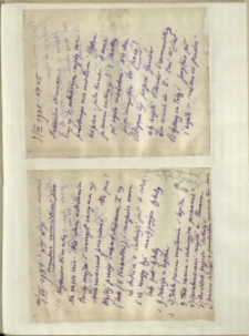 Listy Stanisława Ignacego Witkiewicza do żony Jadwigi z Unrugów Witkiewiczowej. List z 09.07.1931. List z 10.07.1931.