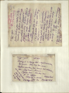 Listy Stanisława Ignacego Witkiewicza do żony Jadwigi z Unrugów Witkiewiczowej. List z 22.07.1931. List z 23.07.1931.