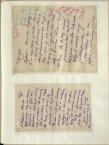 Listy Stanisława Ignacego Witkiewicza do żony Jadwigi z Unrugów Witkiewiczowej. List z 25.07.1931. List z 27.07.1931.