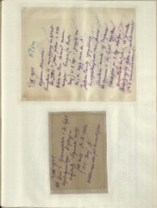 Listy Stanisława Ignacego Witkiewicza do żony Jadwigi z Unrugów Witkiewiczowej. List z 01.08.1931. Kartka pocztowa z 03.08.1931.