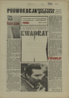 Kwadrat : dwutygodnik społeczno-zawodowy Krajowej Komisji Koordynacyjnej Pracowników Poligrafii NSZZ "Solidarność". 1981 nr 1