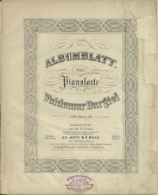 Albumblatt : für das Pianoforte