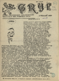 Gryf : pismo organizacji "Solidarność Walcząca" Oddział Pomorze Zachodnie. 1987 nr 9 wrzesień