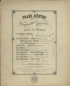 Theme : de Himmel : Au Alexis : Op. 26