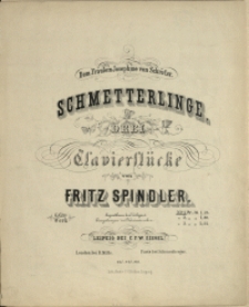Schmetterlinge : drei Clavierstücke : 66tes Werk No 1