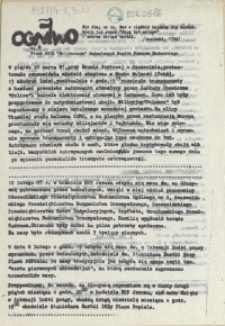 Ogniwo : pismo NSZZ "Solidarność" Budowlanych Region Pomorza Zachodniego. 1987 nr 4