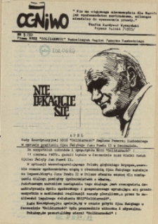 Ogniwo : pismo NSZZ "Solidarność" Budowlanych Region Pomorza Zachodniego. 1987 nr 5
