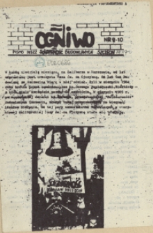 Ogniwo : pismo NSZZ "Solidarność" Budowlanych Region Pomorza Zachodniego. 1987 nr 9/10