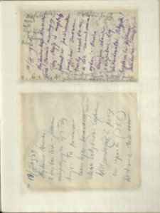 Listy Stanisława Ignacego Witkiewicza do żony Jadwigi z Unrugów Witkiewiczowej. List z 15.09.1931. List z 18.09.1931.