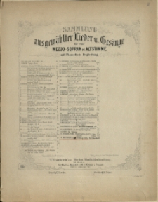 Fr&uuml;hling und Liebe : Op. 15 Nr 1