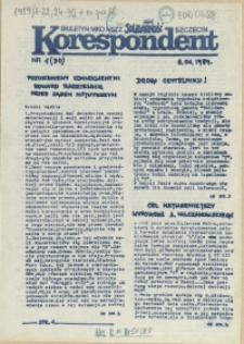 Korespondent : biuletyn MKO NSZZ "Solidarność" Szczecin. 1989 nr 1