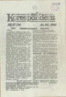 Korespondent : biuletyn MKO NSZZ "Solidarność" Szczecin. 1989 nr 27