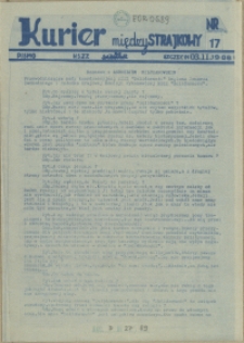Kurier Międzystrajkowy : pismo NSZZ "Solidarność". 1988 nr 17