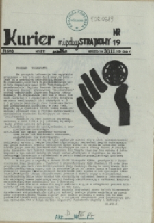 Kurier Międzystrajkowy : pismo NSZZ "Solidarność". 1988 nr 19