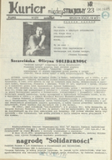 Kurier Międzystrajkowy : pismo NSZZ "Solidarność". 1989 nr 23