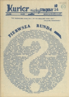 Kurier Międzystrajkowy : pismo NSZZ "Solidarność". 1989 nr 24