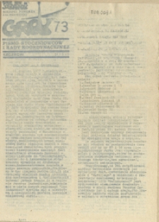 Grot : pismo NSZZ "Solidarność" Stoczniowców. 1987 nr 73