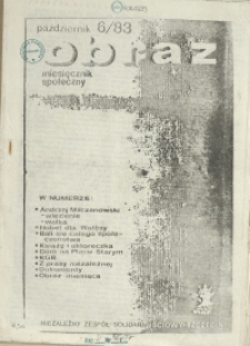Obraz : miesięcznik społeczny. 1983 nr 6