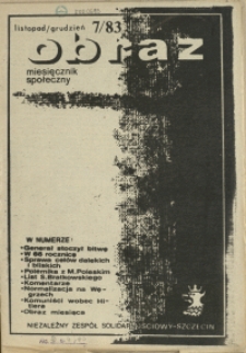 Obraz : miesięcznik społeczny. 1983 nr 7