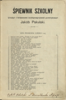 Śpiewnik szkolny. Cz. 1
