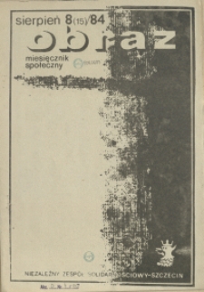 Obraz : miesięcznik społeczny. 1984 nr 8