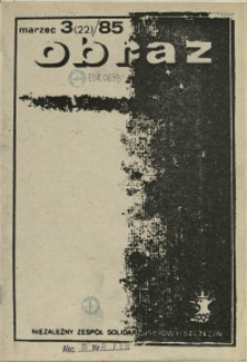Obraz : miesięcznik społeczny. 1985 nr 3