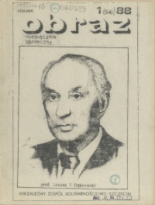 Obraz : miesięcznik społeczny. 1988 nr 1