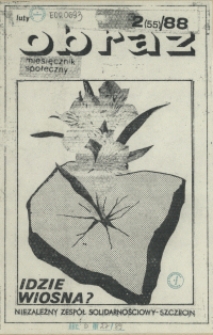 Obraz : miesięcznik społeczny. 1988 nr 2