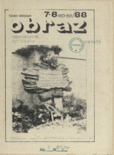 Obraz : miesięcznik społeczny. 1988 nr 7-8