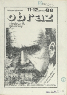 Obraz : miesięcznik społeczny. 1988 nr 11-12