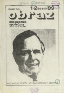 Obraz : miesięcznik społeczny. 1989 nr 1-2