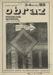 Obraz : miesięcznik społeczny. 1989 nr 3-4