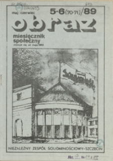 Obraz : miesięcznik społeczny. 1989 nr 5-6