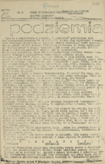 Z Podziemia : pismo Regionalnego Komitetu Związkowego NSZZ "Solidarność" Region Pomorze Zachodnie. 1982 nr 9