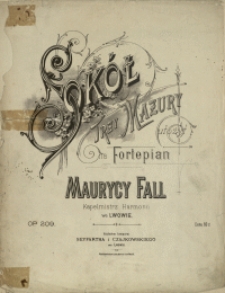 Sokół : trzy mazury na fortepian : op. 209