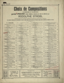 Deux valses : no 2 : [C-dur] : [pour piano]