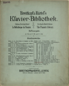 Etüden z. Förderung d. Technik u. d. Vortrage : Op. 11