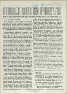 Multum in Parvo : biuletyn informacyjny. 1989 nr 9