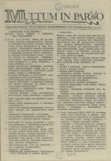 Multum in Parvo : biuletyn informacyjny. 1990 nr 25