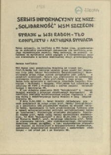Serwis Informacyjny KZ NSZZ "Solidarność" WSM w Szczecinie. 1981 dod.
