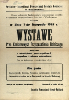 [Afisz. Inc.:] Powiatowy Inspektorat Powszechnej Oświaty Rolniczej w Szczecinku [...]