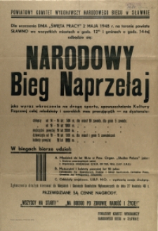 [Afisz. Inc.:] Dla uczczenia Dnia "Święta Pracy" [...]