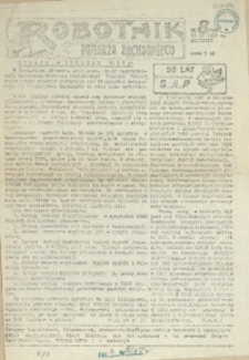 Robotnik Pomorza Zachodniego. 1987 nr 8