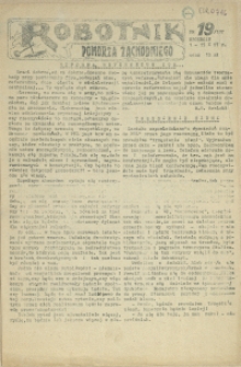 Robotnik Pomorza Zachodniego. 1987 nr 19