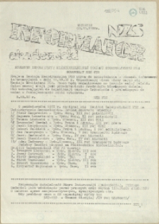 Informator Akademicki : biuletyn informacyjny Międzyuczelnianej Komisji Koordynacyjnej NZS. 1988 z dn. 09. 10