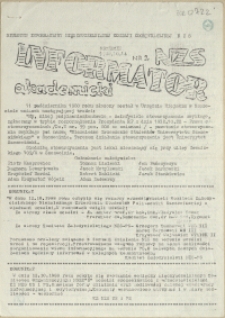 Informator Akademicki : biuletyn informacyjny Międzyuczelnianej Komisji Koordynacyjnej NZS. 1988 nr 2